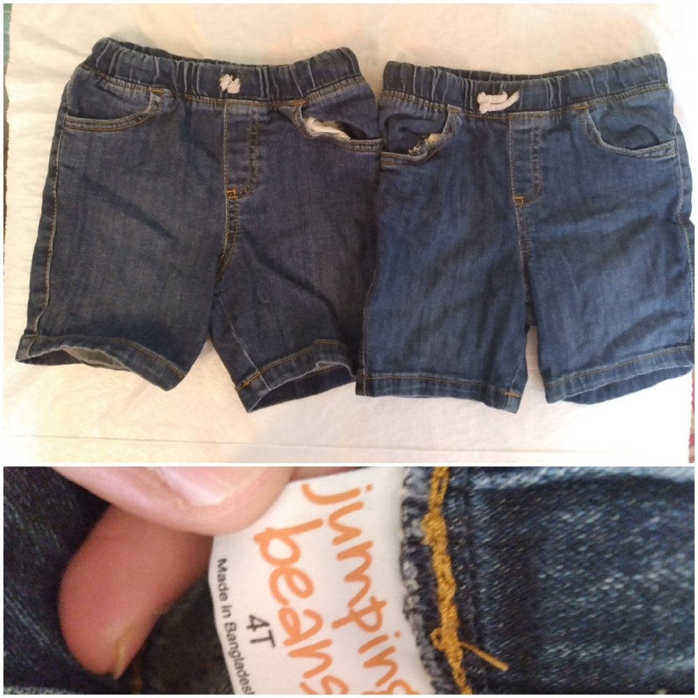 Jumping Beans Denim Toddler Shorts 4T